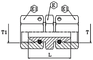 Adaptor FI-FI Gas cu O-Ring